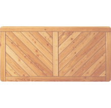 Holzzaun mit Fischgrätenmuster