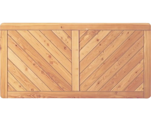 Vorgartenzaun Esbjerg 180 x 90 cm natur Holzzaun mit Fischgrätenmuster