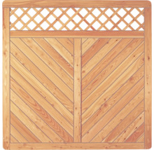 Holzzaunfeld mit Rautenmuster