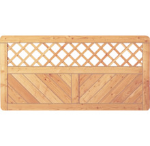 Holzzaun mit Rautenmuster