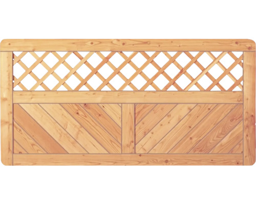Holzzaun mit Rautenmuster
