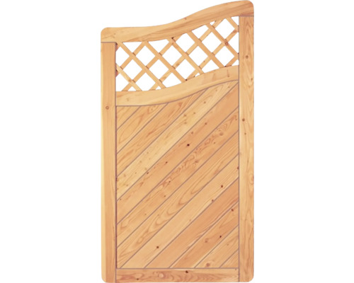 Holzgartentür mit Rautenmuster