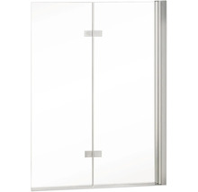 Duschtür mit Griffen und Rahmen