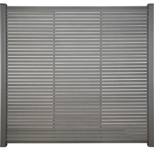 Zaunelement mit horizontalen Lamellen für den Garten