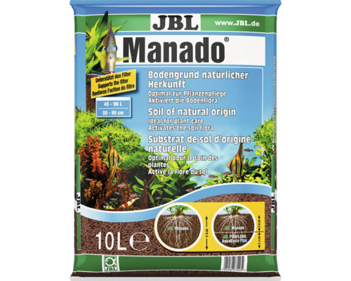 JBL Manado Bodengrund für Aquarien, 10 Liter Packung