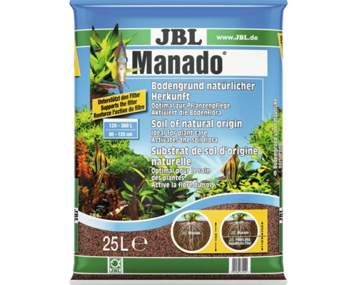 JBL Manado Bodengrund für Aquarien, 25 Liter Packung