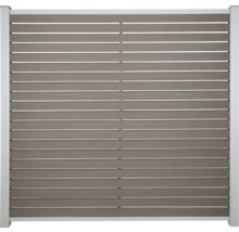 Sichtschutzzaun mit horizontalen Lamellen