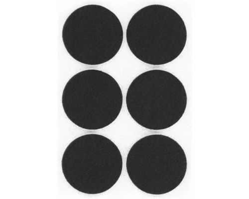 Sechs Möbelgleiter aus Filz