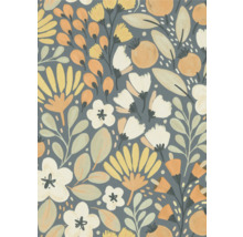 Blumenmuster Tapete mit floralem Design