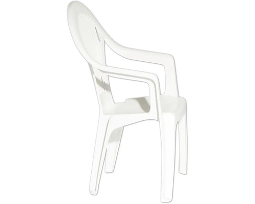 Gartenstuhl aus Kunststoff mit Armlehnen, stapelbar