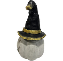 Dekorative Halloween-Figur Kürbis mit Hexenhut