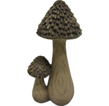 Dekorative Pilzgruppe aus Kunstharz für den Garten