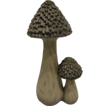 Dekorativer Pilz aus Kunststein für den Garten