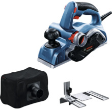 Bosch Professional Elektrohobel mit Staubbeutel und Parallelanschlag.