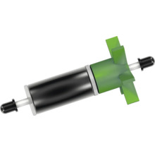 Ersatzrotor mit Magnetzylinder und grünem Flügelrad für Teichpumpen.