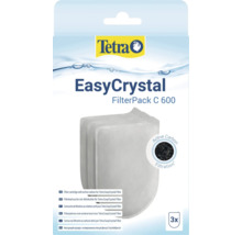 Tetra EasyCrystal FilterPack C 600, Filterkartuschen mit Aktivkohle für Aquariumfilter, 3 Stück.