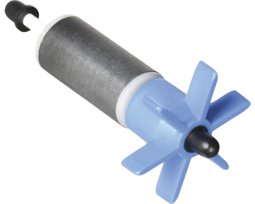 Pumpenrotor mit Magnet und blauem Flügelrad für Teichpumpen