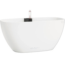 Weißer Pflanztopf mit Wasserstandsanzeiger für Zimmerpflanzen