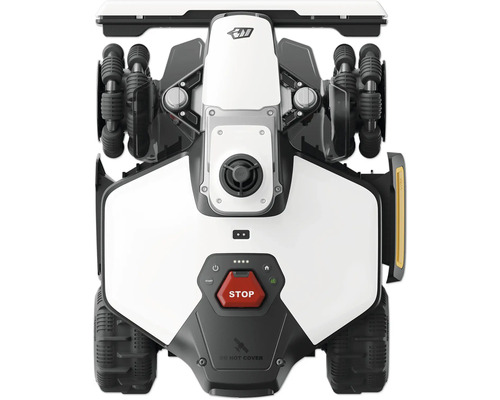 Aufsicht eines Mähroboters