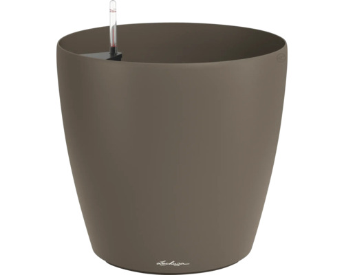 Brauner Lechuza Blumentopf mit Wasserstandsanzeige