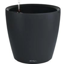 Schwarzer Pflanztopf mit Wasserstandsanzeiger