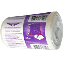 Rolle Kosmetikmüllbeutel, 50 Stück, 10 Liter, Größe 36 x 44 cm