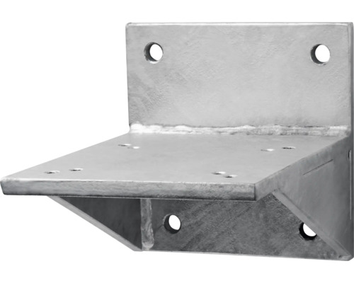 Winkelverbinder aus Metall mit Befestigungslöchern