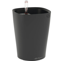 Dunkelgrauer Pflanzkübel mit Wasserstandsanzeiger