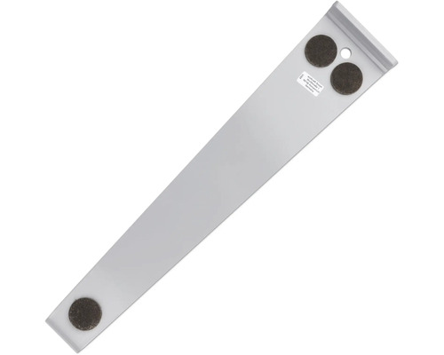 wolfcraft Zugeisen für Laminat und Parkett aus Metall mit drei Filzgleitern