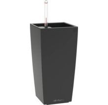 Schwarzer Pflanzkübel mit Wasserstandsanzeiger