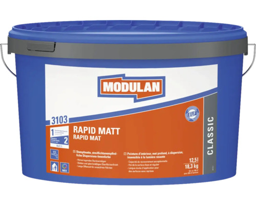 Eimer mit Modulan Rapid Matt Innenfarbe, 12,5 Liter