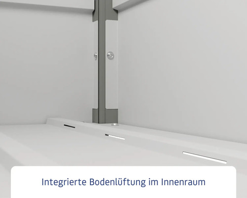 Innere Bodenlüftung eines Schranks