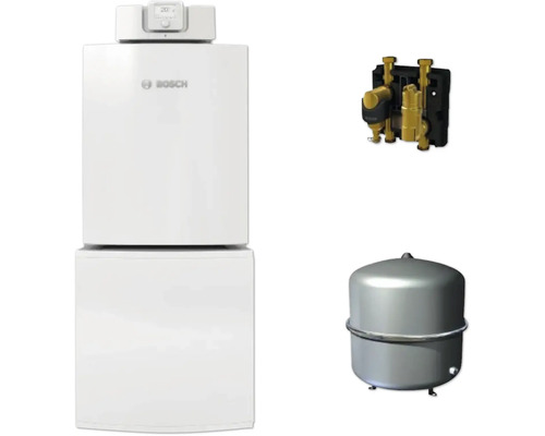 Bosch Heizungsanlage mit Ausdehnungsgefäß und Montagezubehör