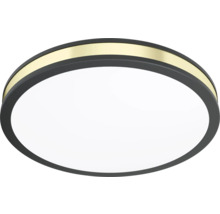 Runde Deckenleuchte mit goldfarbenem Akzent