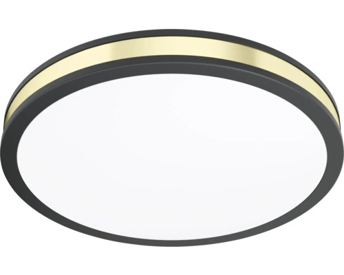 Runde Deckenleuchte mit goldfarbenem Akzent