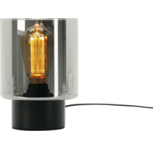 Tischleuchte mit Glaskörper und Edison-Glühbirne