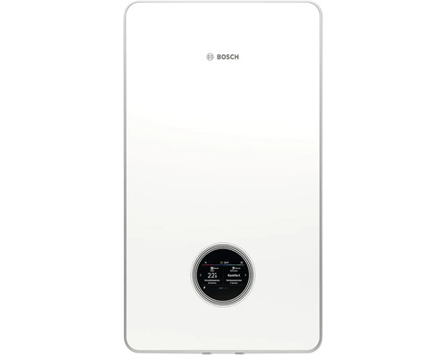 Bosch Logo. Gasheizung mit digitalem Display.