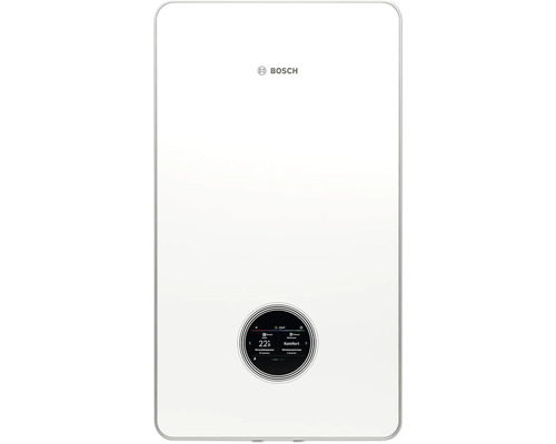 Bosch Logo. Heizungsanlage mit Bedienfeld.