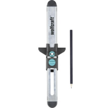 Wolfcraft Parallelanreißer aus Metall und Kunststoff inklusive Bleistift zum Markieren von Kanten.