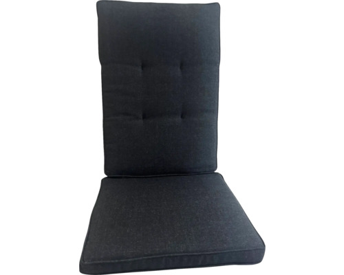 Gartenstuhlauflage mit hoher Rückenlehne und Knopfheftung