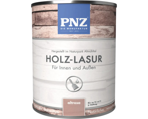 Holzlasur für den Innen- und Außenbereich im Gebinde