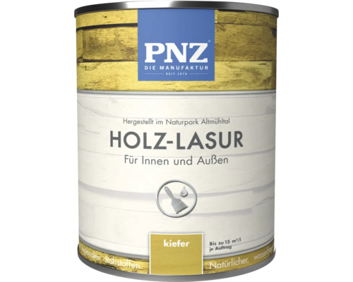 Holzlasur für Innen- und Außenbereiche im Farbstil Kiefer von PNZ