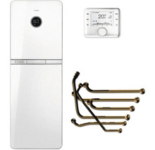 Bosch Heizungsanlage mit Regler und Anschlussrohren