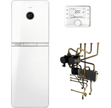 Abbildung einer Bosch Heizungsanlage mit Steuerung und Montagekomponenten