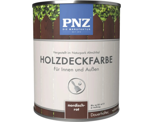 Holzdeckfarbe für den Innen- und Außenbereich in der Dose