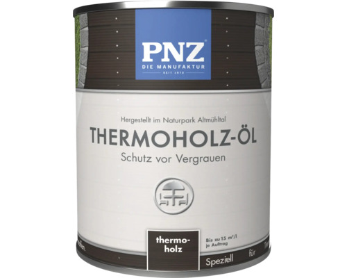 Dose mit Thermo Holz Öl von PNZ zum Schutz vor Vergrauen