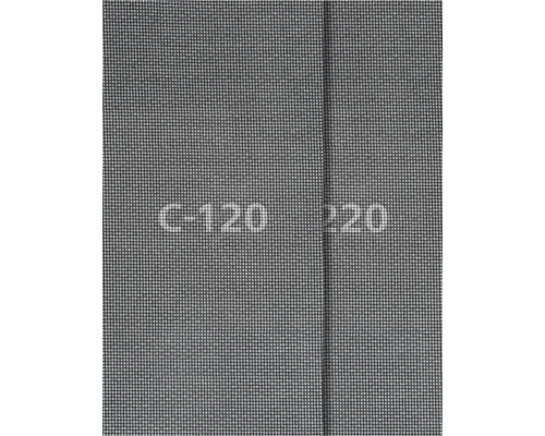 Feinmaschiges Gewebe für Insektenschutz mit quadratischer Gitterstruktur und einer senkrechten Naht.