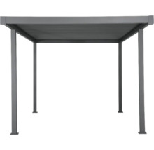 Freistehende Pergola mit rechteckigem Dach und vier Pfosten