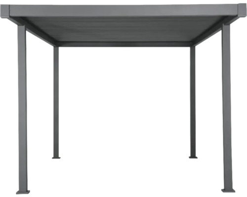 Freistehende Pergola mit rechteckigem Dach und vier Pfosten
