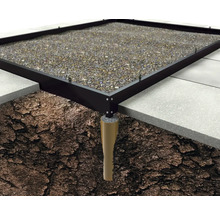 Bodenaufbau mit Kies und Fundament